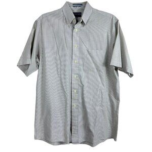 Vintage Arrow Dover Tall Man Short Sleeve‎ Button Shirt Men's Size 16